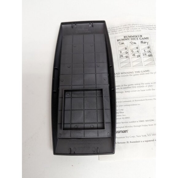 Vintage Rummikub Rummy Dice Game Pressman 1995 Replacement Tray Instructions - Picture 5 of 5